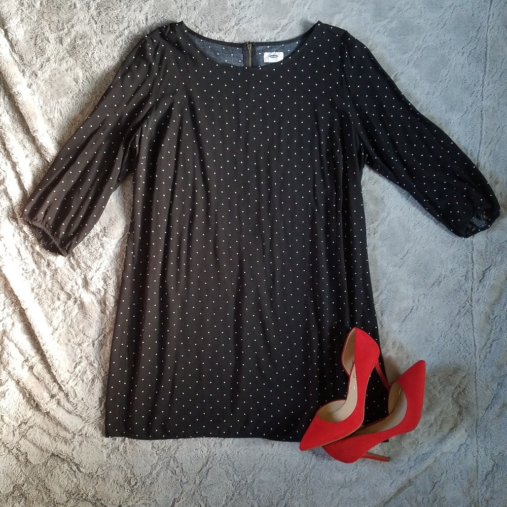 Old Navy polka dot shift dress